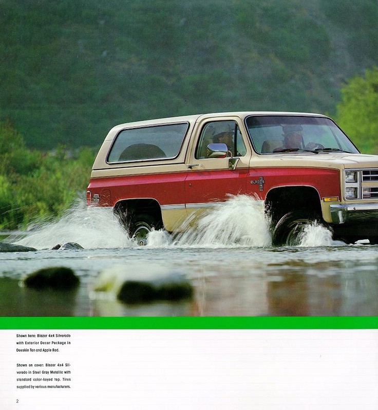 1986 Chevrolet Blazer Brochure Page 1